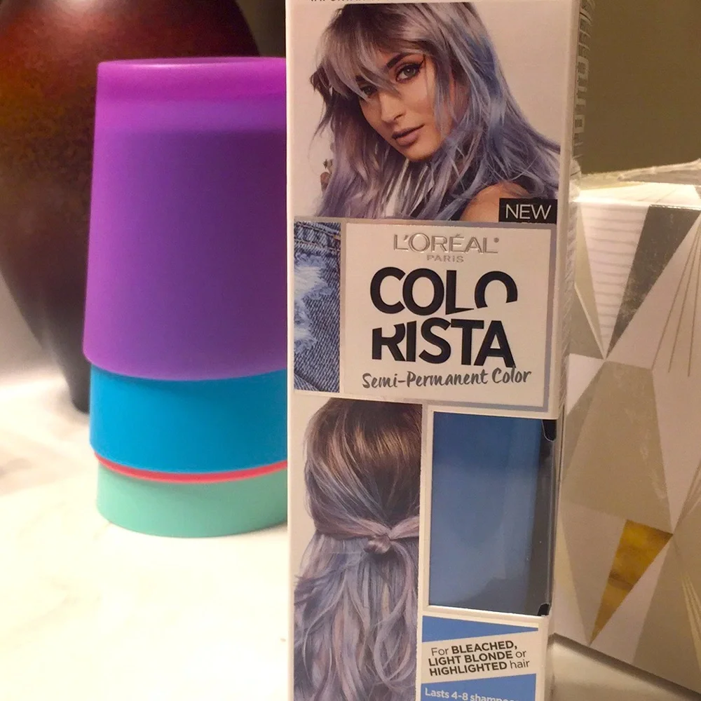 👨🏽🎤L’Oréal Colorista Blue Semi-Perm Dye